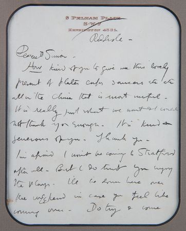 Lot #795 Cecil Beaton Handwritten Letter Signed - Image 3