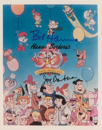 Lot #964 Bill Hanna and Joe Barbera Signed Photographs - Image 2