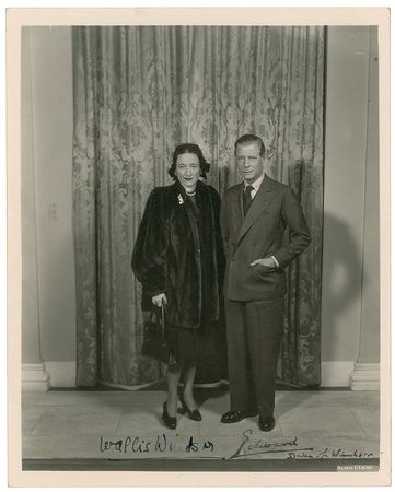Lot #183 Duke and Duchess of Windsor Signed Photograph - Image 1