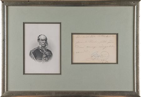 Lot #240 King Wilhelm I Signed Note - Image 1
