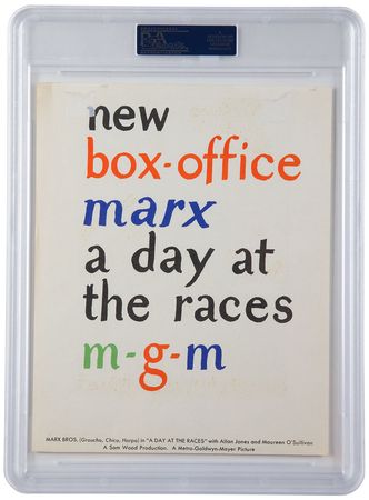 Lot #773 Marx Brothers: Rare color promo for 1937's A Day at the Races - Image 2