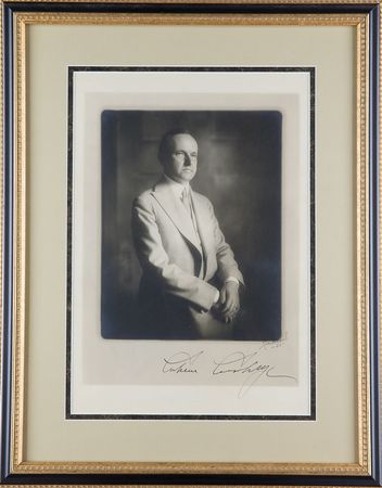 Lot #25 Calvin Coolidge Signed Photograph