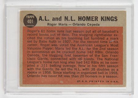 Lot #1053 Roger Maris Baseball Card - Image 2