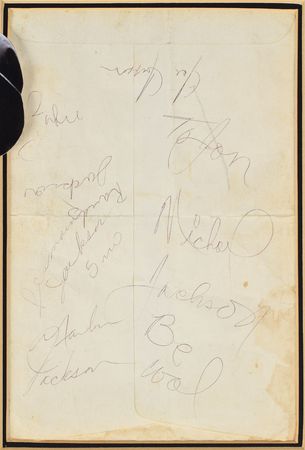 Lot #637 Jackson 5 Signatures - Image 2