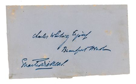 Lot #488. Charles Dickens Envelope