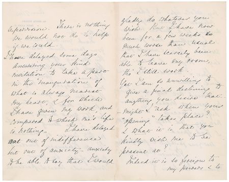 Lot #124 Florence Nightingale Handwritten Letter Signed - Image 2