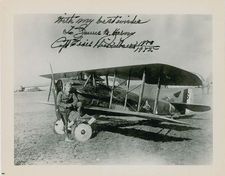 Lot #377 Eddie Rickenbacker Signed Photograph - Image 1