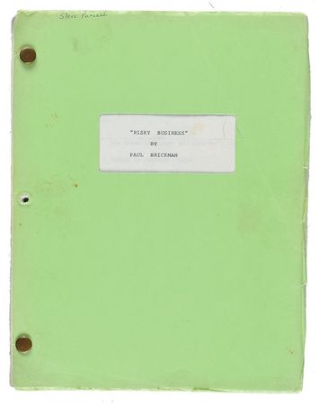Lot #900 Risky Business Script - Image 1