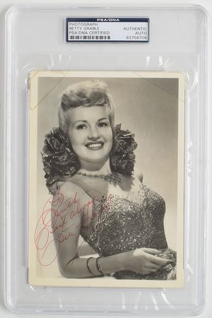 Lot #839 Betty Grable Signed Photographs - Image 2