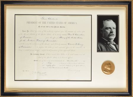 Lot #17 Grover Cleveland Signed Document