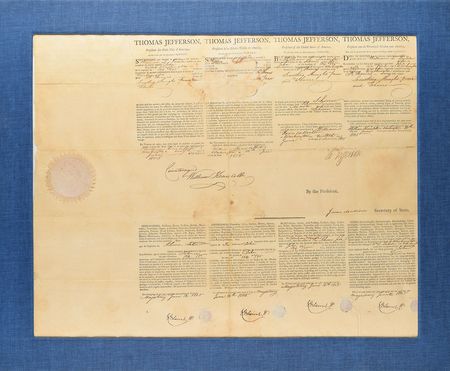 Lot #2 Thomas Jefferson and James Madison: