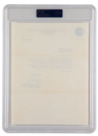 Lot #4312 Neil Armstrong and Buzz Aldrin Typed Letter Signed - Image 3