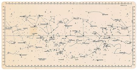 Lot #4383  Apollo 14 Lunar Orbit Star Chart - Image 1