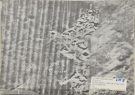 Lot #4376  Apollo 13 LM Orbit Training Monitor Chart - Image 1