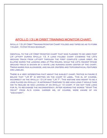 Lot #4376  Apollo 13 LM Orbit Training Monitor Chart - Image 4