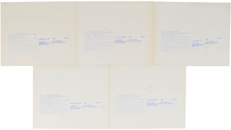 Lot #4534  Apollo 14 Group of (5) Contact Sheets - Image 2