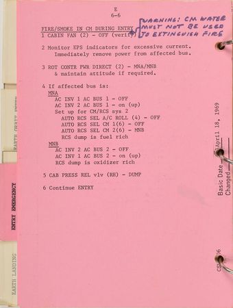 Lot #4288  Apollo 10 Flown Checklist - Image 10