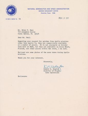 Lot #4438 Deke Slayton and Gene Kranz Group Lot - Image 2