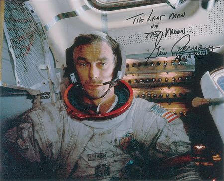 Lot #4578 Gene Cernan Signed Letter and Photograph - Image 2