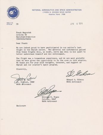 Lot #4598  Skylab 4 Group Lot - Image 5