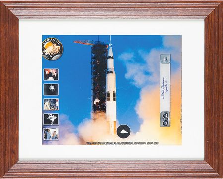 Lot #366  Apollo 13 Locker Strap Swatch