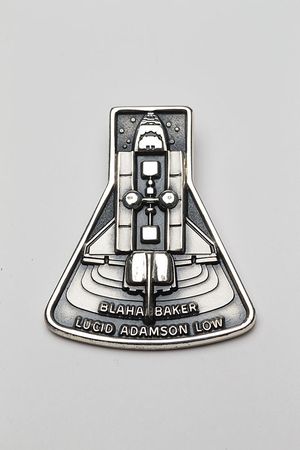 Lot #4637  STS-43 Unflown Robbins Medal - Image 1