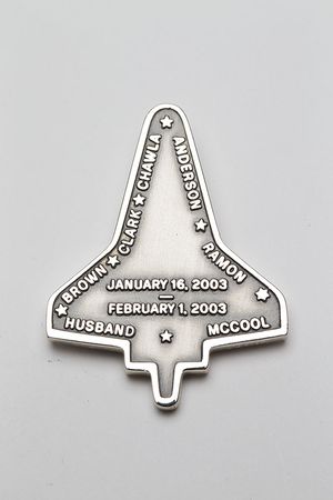 Lot #4630  STS-107 Unflown Robbins Medal - Image 2