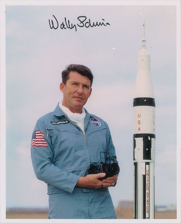 Lot #4267  Apollo 7 Signed Photographs - Image 1