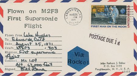 Lot #4058  Lifting Body Test Flights Group of (4) Flown Covers - Image 1