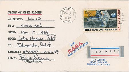 Lot #4058  Lifting Body Test Flights Group of (4) Flown Covers - Image 2