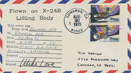 Lot #4058  Lifting Body Test Flights Group of (4) Flown Covers - Image 3
