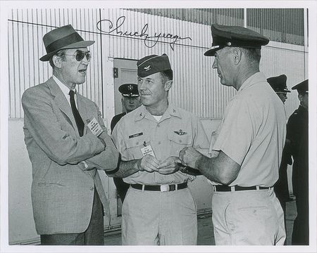 Lot #4063 Chuck Yeager Signed Photographs - Image 2