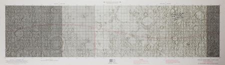 Lot #4279 Frank Borman Signed Lunar Chart - Image 1