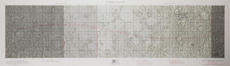 Lot #4279 Frank Borman Signed Lunar Chart - Image 2
