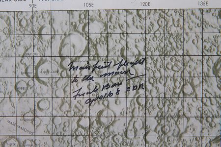 Lot #4279 Frank Borman Signed Lunar Chart - Image 3