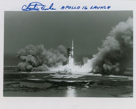 Lot #4568 Charlie Duke Signed Photograph - Image 1