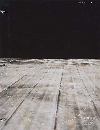 Lot #4401 Dave Scott's Flown Apollo 15 CSM Lunar Landmark Maps Book - Image 3