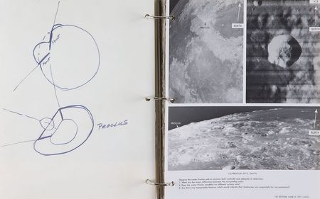 Lot #4401 Dave Scott's Flown Apollo 15 CSM Lunar Landmark Maps Book - Image 11