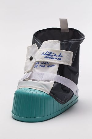 Lot #4565 Charlie Duke Signed Moon Boot - Image 1