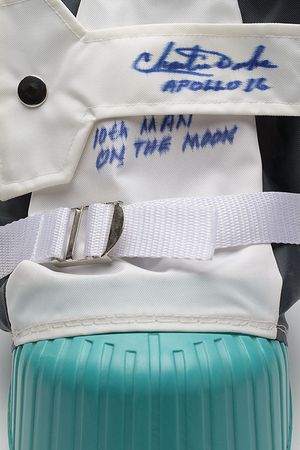 Lot #4565 Charlie Duke Signed Moon Boot - Image 2