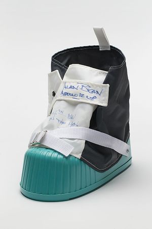 Lot #4493 Alan Bean Signed Moon Boot - Image 1