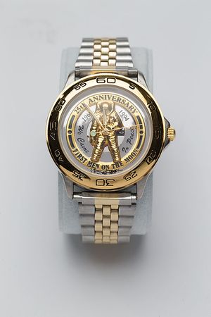 Lot #4483  Apollo 11 Silver Anniversary Watch - Image 1