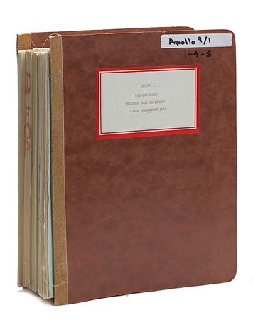 Lot #4285 Gene Kranz's Apollo 9 Mission Binder - Image 1