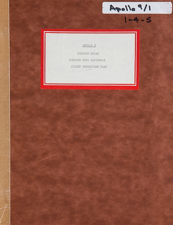 Lot #4285 Gene Kranz's Apollo 9 Mission Binder - Image 2