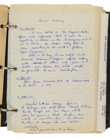 Lot #4064 Gordon Cooper?s Mercury-era Journal - Image 3