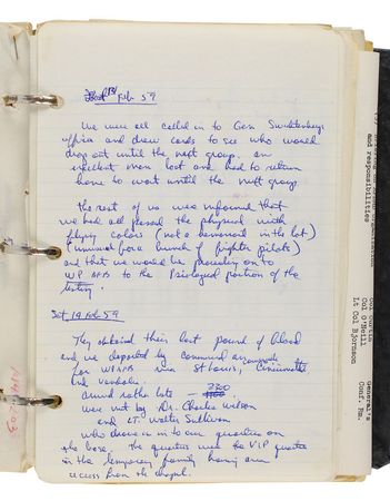 Lot #4064 Gordon Cooper?s Mercury-era Journal - Image 4