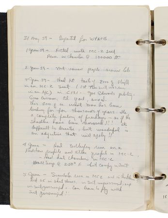 Lot #4064 Gordon Cooper?s Mercury-era Journal - Image 5