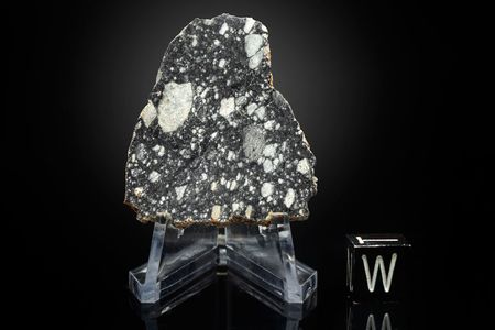 Lot #4006  NWA 11303 Lunar Meteorite Slice - Image 1
