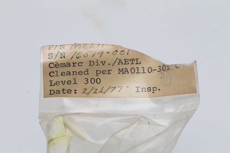 Lot #4645  Space Shuttle Cryogenic Hose - Image 2