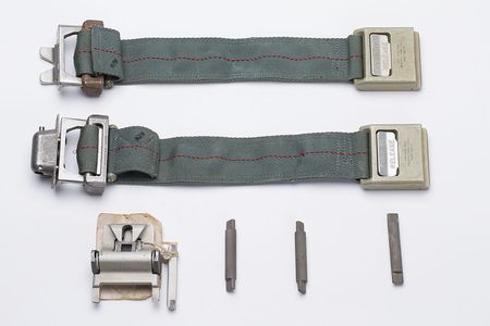 Lot #4178  Apollo Command Module Seatbelt Parts (Actual and Mockup) - Image 1